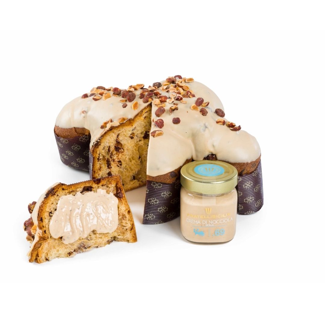 COLOMBA CON VASO CREMA NOCCIOLA - Fratelli Sicilia